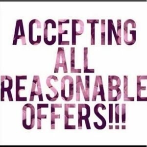 ACCEPTING ALL REASONABLE OFFERS 🎉